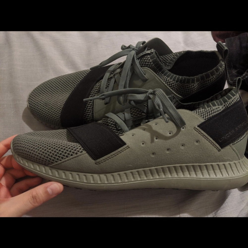 Green Under Armour Running Shoe